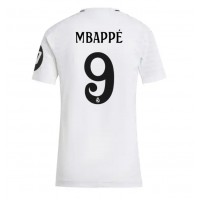 Camiseta Real Madrid Kylian Mbappe #9 Primera Equipación para mujer 2024-25 manga corta